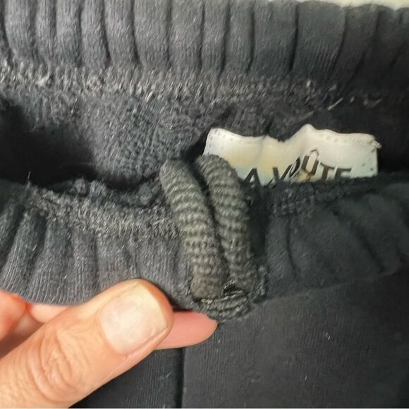 La Voûte Women's Cotton Sweatpants Loungewear Elastic Waist‎ Heavyweight Sz. S/M - Picture 5 of 6